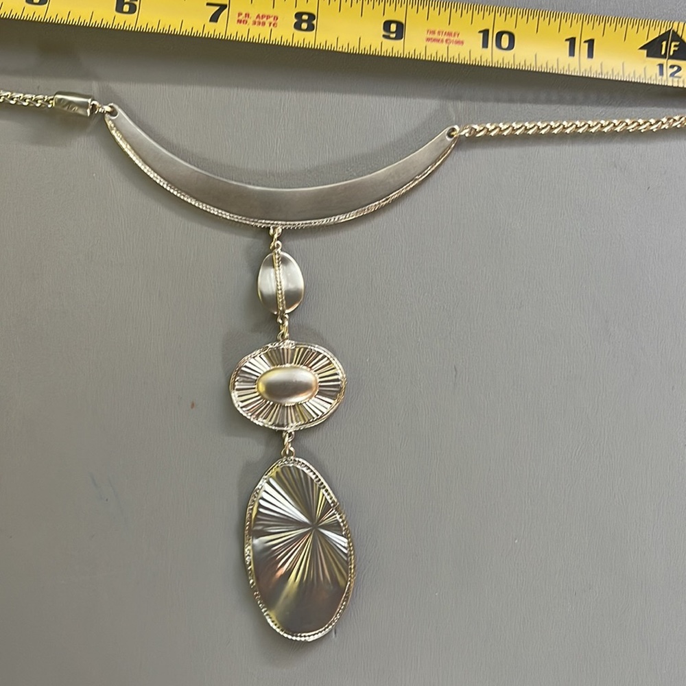 Chicos gold tone Y Necklace, NWT - Picture 5 of 7